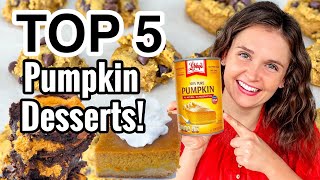 5 of the EASIEST Pumpkin Dessert Ideas  Best Tasty amp Easy Pumpkin Dessert Recipes  Julia Pacheco [upl. by Anewor]