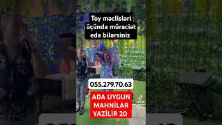 Ada uygun mahnilar yazilir Toy məclisi üçün müraciət edin 055 279 70 63 shortsl music [upl. by Leveroni]