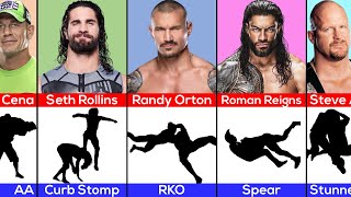 WWE Wrestlers Iconic Finisher Moves [upl. by Garnes]