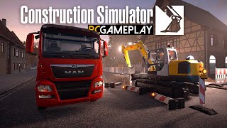 Construction Simulator Gameplay PC [upl. by Akcirre]