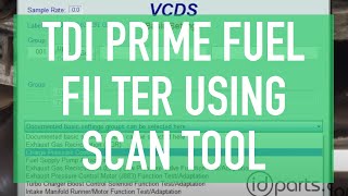 Priming TDI Fuel Filter Using Scan Tool HowTo [upl. by Nadirehs20]