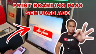 Print boarding pass dan tag bagasi AirAsia di airport [upl. by Johathan]