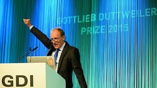 Tim Berners Lee Inventor of the World Wide Web  Gottlieb Duttweiler Prize 2015 award ceremony [upl. by Pack74]