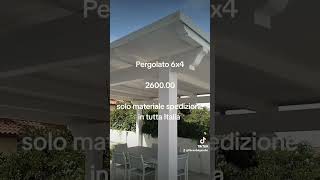 Pergolato casa pergola gazebo faidate montaggio [upl. by Anaiv]