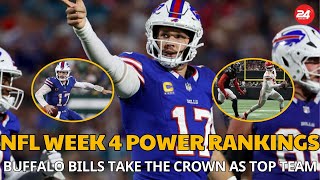 NFL Week 4 Power Rankings Buffalo Bills Take the Crown as Top Team [upl. by Fedak]