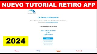 TUTORIAL PASO A PASO RETIRO AFP 20600 SOLES APRENDE A SOLICITAR EL RETIRO DE APORTES DE AFP 2024 [upl. by Imotas]