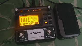 Mooer Ge100Metallica clean tono Demo [upl. by Yvonner507]