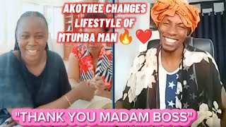 AKOTHEE CHANGES LIFESTYLE OF MTUMBA MAN🔥❤ [upl. by Aicinod]