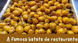 Como fazer batatinha de restaurante BATATA CALABRESA [upl. by Leiba590]