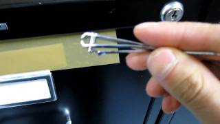 Picking a filing cabinet lock with a nail clipper [upl. by Ennaeel]