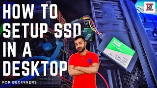 How to Setup a SATA SSD in a Desktop  How to Install SSD in a PC  SSD Setup Step By Step Process [upl. by Calendre]