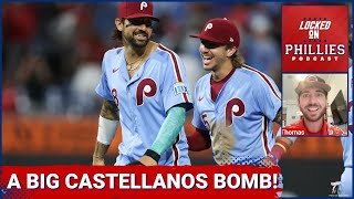 Nick Castellanos Go Ahead Homer Leads The Philadelphia Phillies Over The Atlanta Braves [upl. by Yrian]