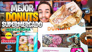 PROBANDO DONUTS de SUPERMERCADOS 🍩 ¿CUÁL ES EL MEJOR [upl. by Nnagem]