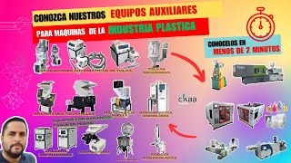 Equipos AUXILIARES para INDUSTRIA PLASTICA 🏭RESUMEN👆 Equipos de APOYO para moldeo de Plásticos 💥 [upl. by Dey]