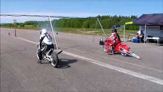 Hudiksvall TampT 2018 05 26 Lördagen Mopeddragrace [upl. by Alat542]