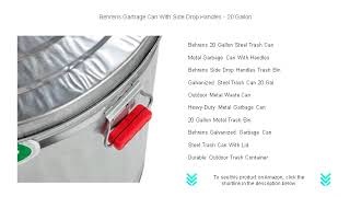 Behrens Garbage Can With Side Drop Handles  20 Gallon [upl. by Amalee560]