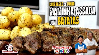 Como Fazer Churrasco de Forno  Maminha Assada com Batatas  Tv Churrasco [upl. by Seiden]