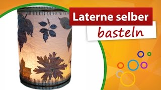 ★ Laterne selber machen ★ Herbstliche Dekoration  trendmarkt24 Bastelidee [upl. by Hew143]