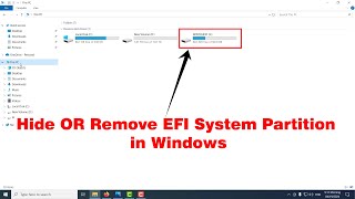 How to Hide OR Remove EFI System Partition in Windows [upl. by Beaufert]