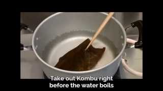 How to Make Kombu Dashi from hot water [upl. by Ahsiyn]