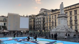 Sorpresa a Napoli è accaduto a piazza Dante poche ore fa 🇮🇹💙 [upl. by Adlemy173]