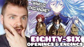 THIS ANIME BROKE ME  86 EIGHTYSIX Openings amp Endings 12  New Anime Fan  REACTION [upl. by Antonino]