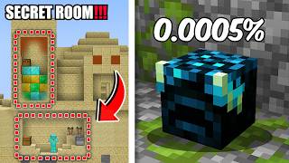 I Found Minecraft’s Rarest Secret Rooms [upl. by Onafets]