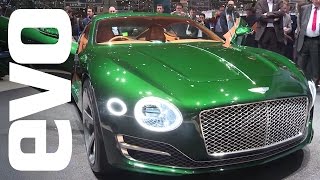 Bentley EXP10 Speed 6 at Geneva 2015  evo MOTOR SHOWS [upl. by Chapel902]