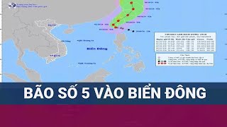 Bão Krathon vào Biển Đông chính thức thành bão số 5 tâm bão mạnh cấp 16 giật trên cấp 17 [upl. by Antonius948]