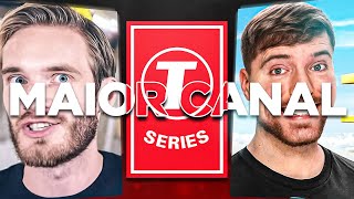 Pewdiepie vs TSeries A Treta Mais Complexa do YouTube [upl. by Howie]