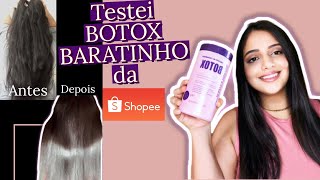 Resenha BOTOX Capilar Plástica dos fios  comprei na Shopee [upl. by Eimia]