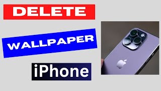 Delete a wallpaper on iPhone [upl. by Sihunn257]