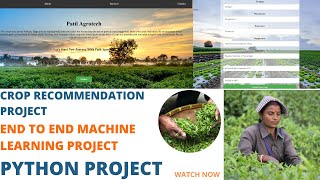 Machine Learning Project  Crop Recommendation System  Python Project  Part 1 pythonprojects [upl. by Ocirne377]