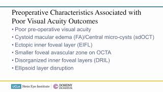 RET09 03 Section VI Pro–Con Debates We Should Peel Epiretinal Membranes in Eyes With Good Visual [upl. by Bratton]