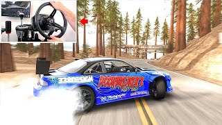 Drifting California Coast in 2JZ S14 4K wSteering Wheel  Assetto Corsa [upl. by Lati239]