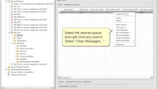 How do I delete the messages in a queue using the MQ Explorer [upl. by Irt]