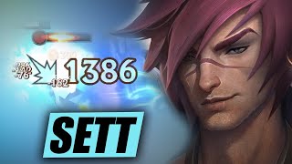 Wild Rift Sett is OP 1386 True Damage  50k damage dealt [upl. by Gnex441]