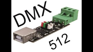 Como fazer uma interface dmx 512 baixo custo com conversor rs485 [upl. by Asseret]