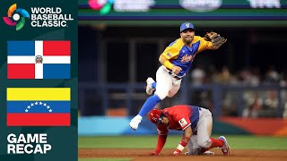 Dominican Republic vs Venezuela Game Highlights  2023 World Baseball Classic [upl. by Linnie]