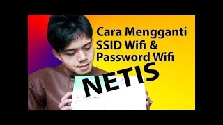 Cara Mengganti Nama Wifi Dan Ganti Password Wifi  NETIS WF2411E AP Indoor [upl. by Schiro817]