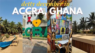 GHANA VLOG  DETTY DECEMBER IN ACCRA AFROFUTURE CAPE COAST CASTLE DETTY RAVE  BEST RESTAURANTS [upl. by Gayleen]