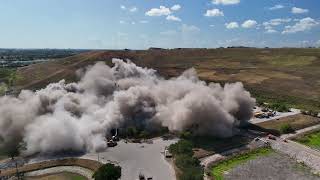 Chimney demolition [upl. by Eemak]