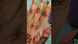 sawanspecial mehendi nailart falgunipathak baarish ytshortsindia [upl. by Lamarre]