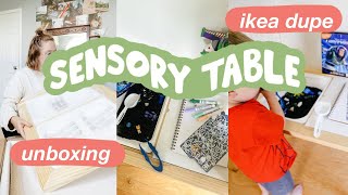 Toddler Sensory Table  Sensory Bin Setup for IKEA Flisat Sensory Table Amazon DUPE [upl. by Rankin]