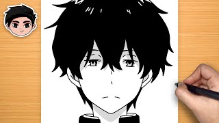 Easy Anime Drawing  How to Draw Oreki Houtarou from Hyouka StepbyStep [upl. by Biel]