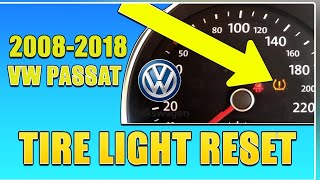 Volkswagen Passat Tire Pressure Light RESET For 2012 to 2018 [upl. by Giule436]