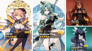 NEW UPDATE Natlan Confirmed New Character info Columbina Madame Ping  Genshin Impact [upl. by Milburn512]