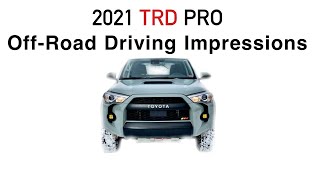 2021 4runner TRD Pro  Lunar Rock Offroad Driving Impressions [upl. by Finbar]