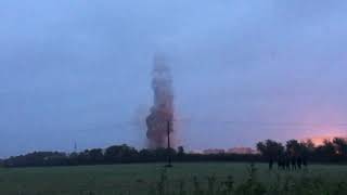 Fawley Power Station Chimney Demolition  31st October 2021 [upl. by Lashar]