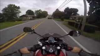 2012 Honda CBR250 super fast test ride review [upl. by Akcinahs]